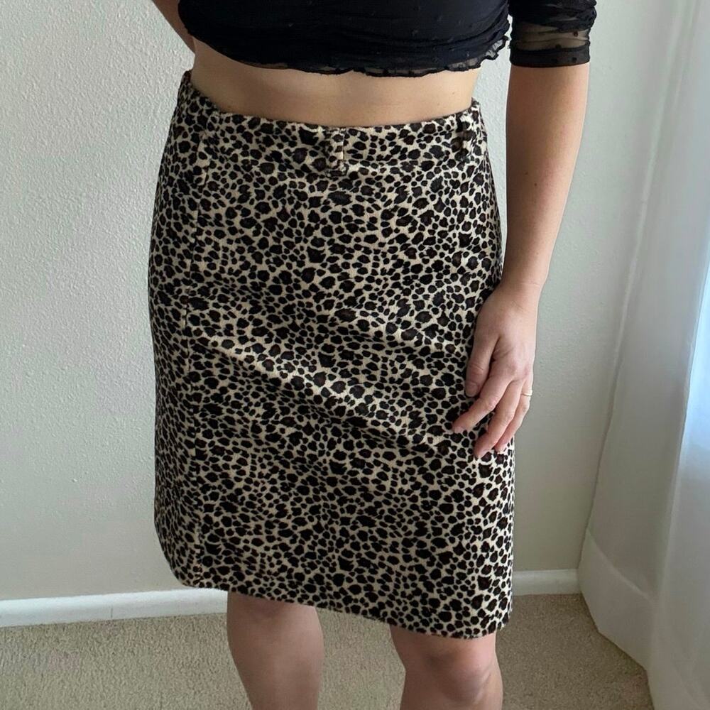 Copper Key velvet cheetah Skirt y2k mob wife whimsygoth leopard going out party